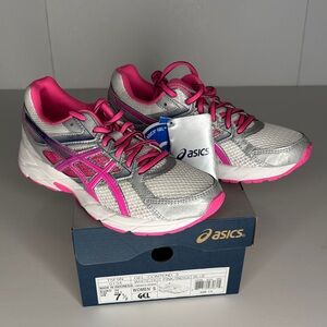 ASICS Women's Athletic Shoes in Pink, silver and blue